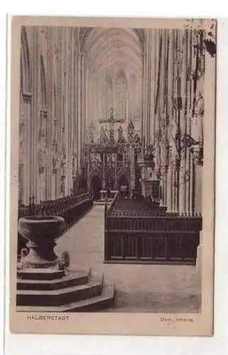 57528 Feldpost Ak Halberstadt Dom Inneres 1916