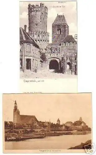 14978/2 Ak Tangermünde Hafenansicht usw. um 1910