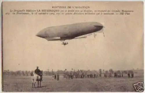 09427 Ak frühes Luftschiff Frankreich 1909