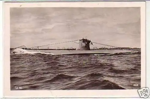 29270 Foto Ak Deutsches Unterseeboot U 16 von 1940