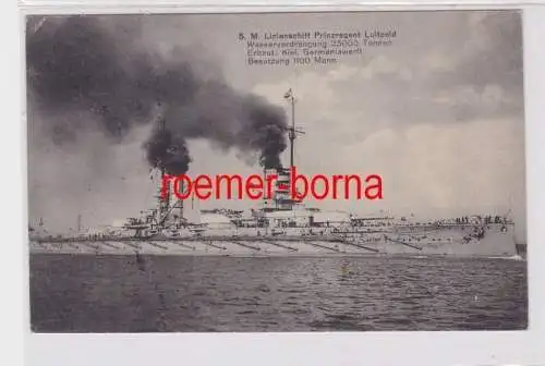 84959 Ak S.M. Linienschiff Prinzregent Luitpold 1916