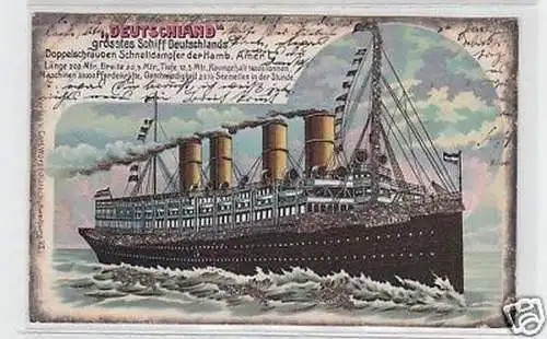 25285 Ak "Deutschland" größtes Schiff Deutschlands 1901