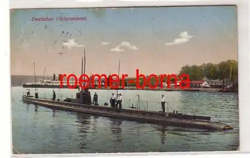 07046 Ak Deutsches Unterseeboot 1913