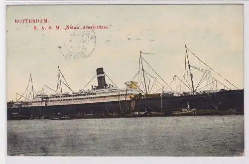 70608 AK Rotterdam N.A.S.M. 'Nieuw Amsterdam' 1910