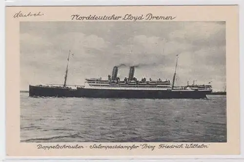 83057 Karte Salonpostdampfer 'Prinz Friedrich Wilhelm' 1914