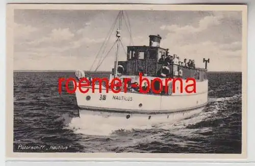 83008 Ak Motorschiff 'Nautilus' auf See um 1930