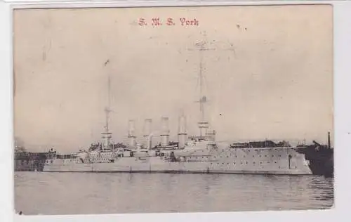 84891 Ak Kriegsschiff S.M.S. York 1906