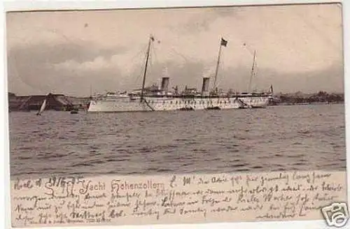 27651 Ak S.M. Yacht Hohenzollern 1905