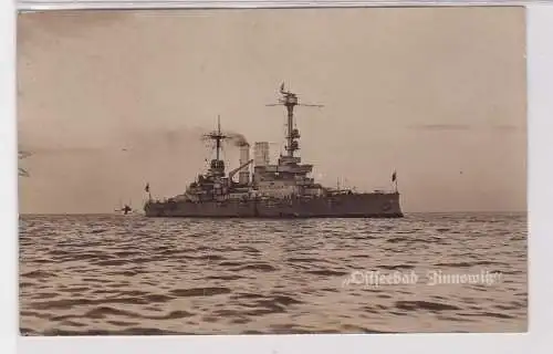 26504 AK Kriegsschiff Reichsmarine 'Ostseebad Zinnowitz' SMS Schlesien