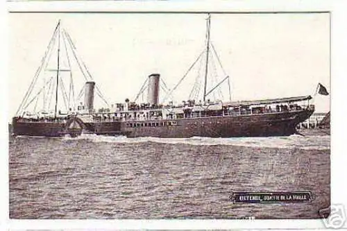 02355 Ak Ostende Raddampfer Sortie de la Malle um 1920