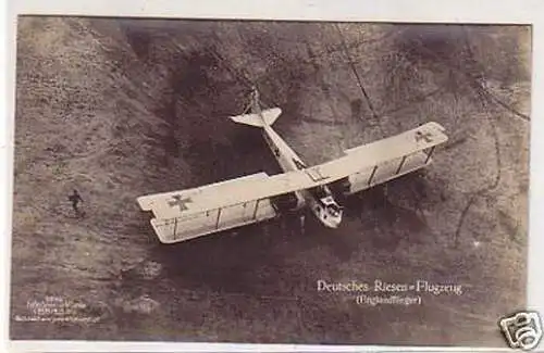 26363 Ak Deutsches Riesen Flugzeug Englandflieger 1915