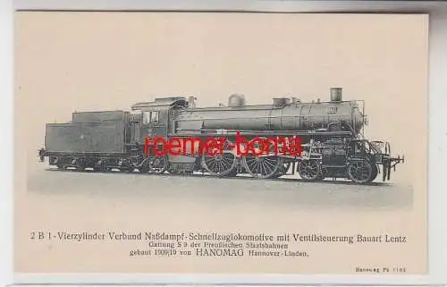 71040 Ak Hanomag Dampf Lokomotive Preussische Staats Eisenbahn S 9 um 1920