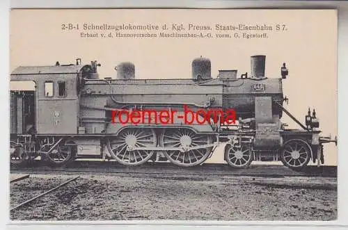 69872 Ak Hanomag Dampf Lokomotive Preussische Staats Eisenbahn S 7 um 1920