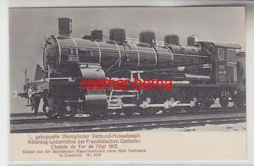 72168 Ak Güterzug Lokomotive der Französische Ostbahn um 1912