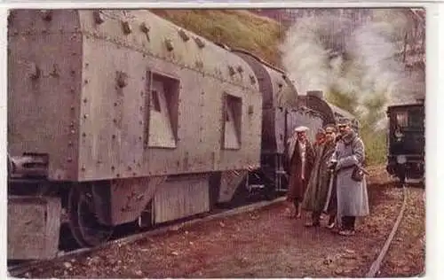 55266 Ak Österreichisch Ungarischer Panzerzug in den Karpaten 1915