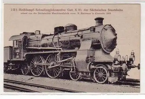 52388 Ak 2 B 1 - Heißdampf Schnellszugs Lokomotive Gatt. X H um 1910