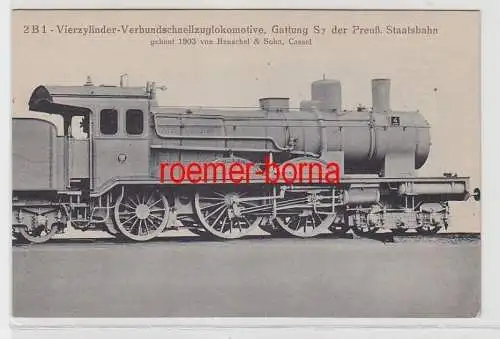 66118 Ak Henschel & Sohn Dampf Lokomotive S 7 der Preussischen Staatsbahn