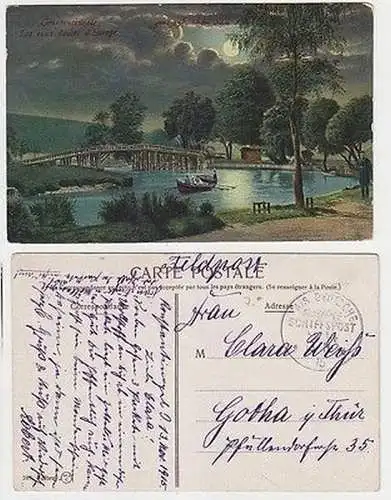 66089 Ak mit Feldpoststempel Türkei MSP Nr.14 SMS General 1915