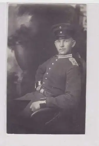 08844 Foto Ak Soldat des Eisenbahn-Regiment Nr. 1 Berlin, 1917