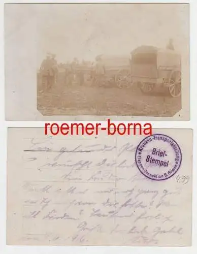 78215 Feldpost Ak Krankentransportabteilung Etappen Inspektion 8. Armee 1916