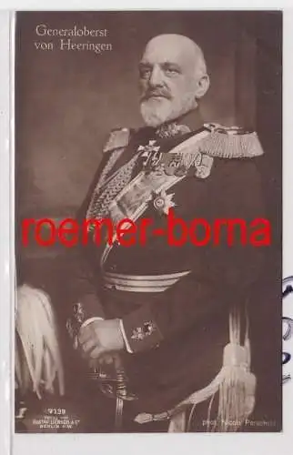 85085 Foto Ak Generaloberst von Heeringen in Uniform mit Orden um 1915