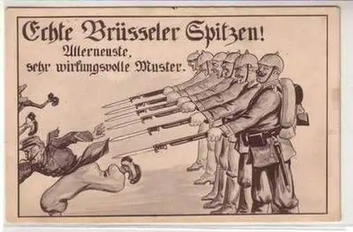 44695 Militär Ak "Echte Brüsseler Spitzen" um 1915