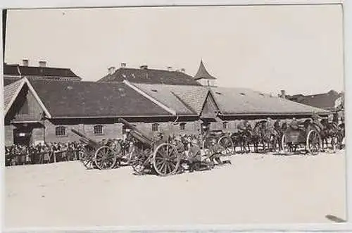 44879 Foto Ak Reichswehr beim Geschützexerzieren 1932