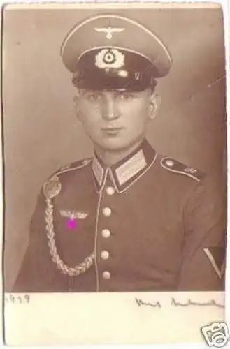 26764 Foto Ak Soldat in Uniform Regiment 59 um 1939