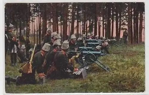 44563 Ak MG Maschinengewehre in Feuerstellung 1907