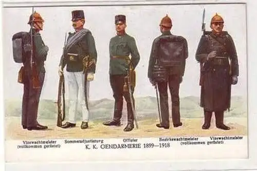 55445 75 Jahre Gendarmerie Österreich Ak K.K. Gendarmerie 1899-1918