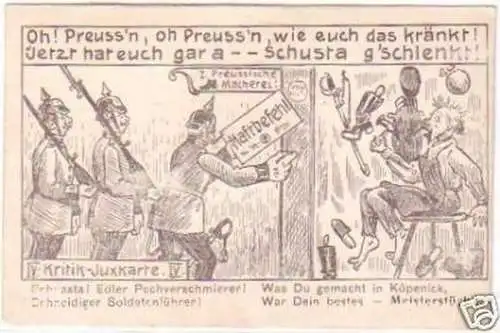 27003 Reim Ak Militär Humor Preussen um 1910