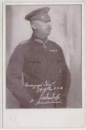 34816 Ak Generalleutnant von Ludendorff 1. Weltkrieg 1916