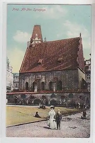 63977 Judaika Ak Prag Alt-Neu Synagoge um 1910