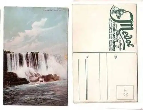 59378 Medol Reklame Ak Niagara Fälle USA Main Falls um 1910