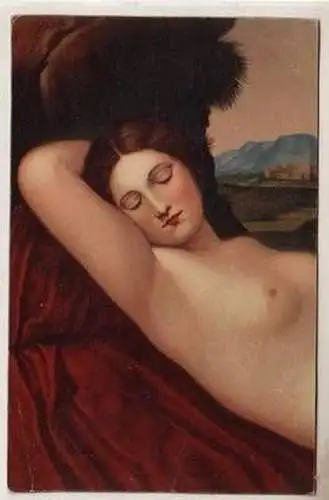 00939 Kunst Ak Erotik "Schlummernde Venus" um 1920