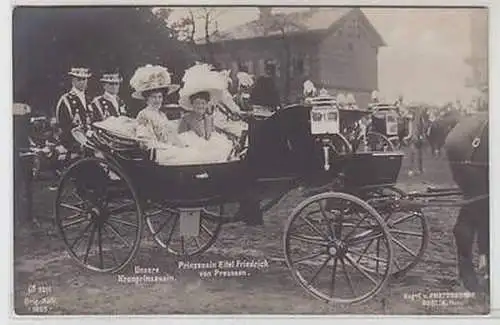 51114 Ak Kronprinzessin und Prinzessin Eitel Friedrich von Preussen 1910