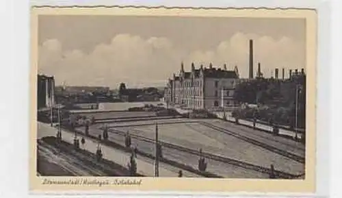 04475 Ak Litzmannstadt Warthegau Ostbahnhof um 1940