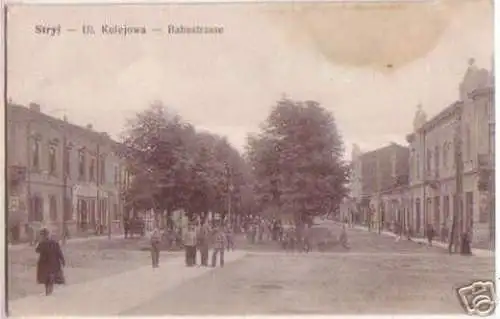 16802 Feldpost Ak Stryj Ukraine Bahnstraße 1915