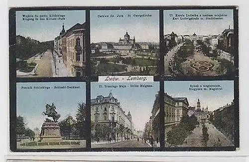 62536 Mehrbild Ak Lemberg Lwow Ukraine Stadtansichten 1917