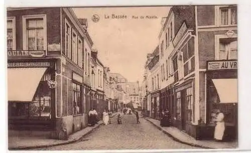 45596 Feldpost Ak La Bassée Rue de Mizelle 1915