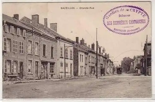 45494 Feldpost Ak Bazeilles Grande Rue 1915