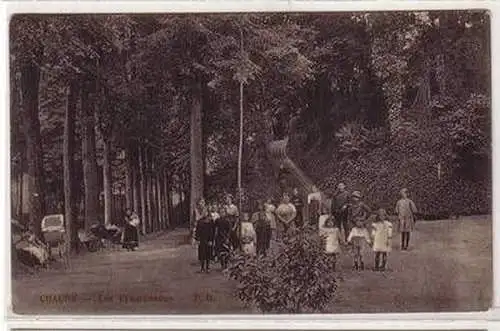 45493 Feldpost Ak Chauny Les Promenades 1915