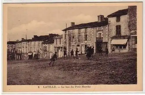 45588 Ak Latille Le bas du Petit Marché um 1920