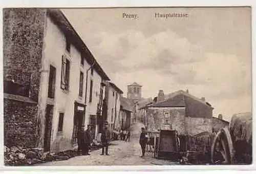 38417 Feldpost Ak Preny Hauptstrasse 1916