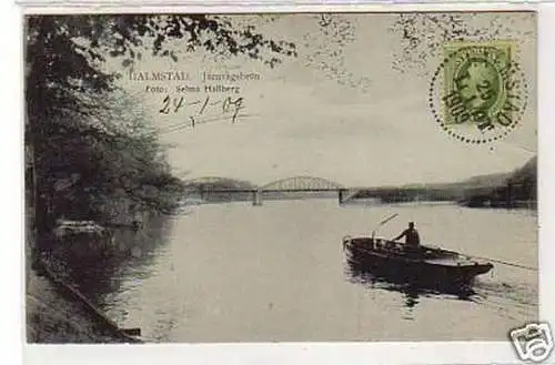 33214 Ak Halmstad Järnvägsbron Schweden 1909