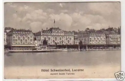 31077 Ak Hotel Schweizerhof Lucerne 1920