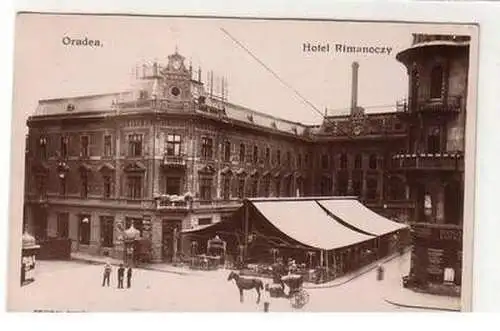 51004 Foto Ak Oradea Rumänien Hotel Rimanoczy um 1915