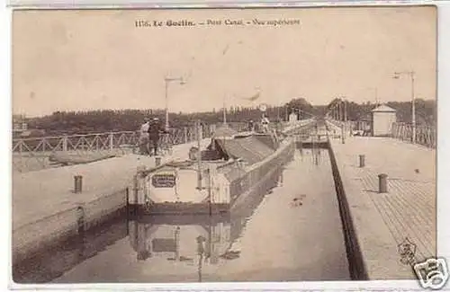 24609 Ak Le Guétin Frankreich Pont Canal um 1915