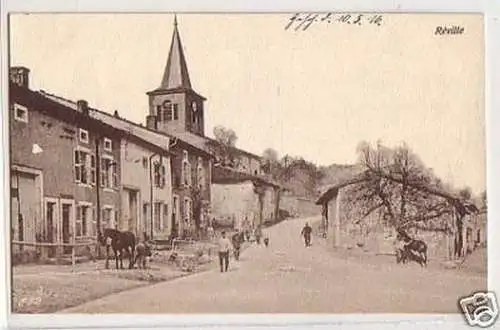 25481 Ak Rèville Frankreich Straßenansicht 1916