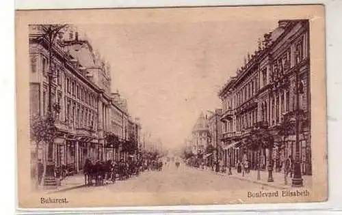 41268 Ak Bukarest Boulevard Elisabeth um 1915